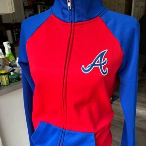 PINK Braves zip up size small